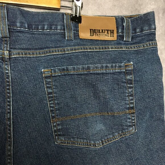 Duluth Trading Men Flex Weekender Blue Jeans size 46 to 48x34 Relaxed Fit - Picture 6 of 15
